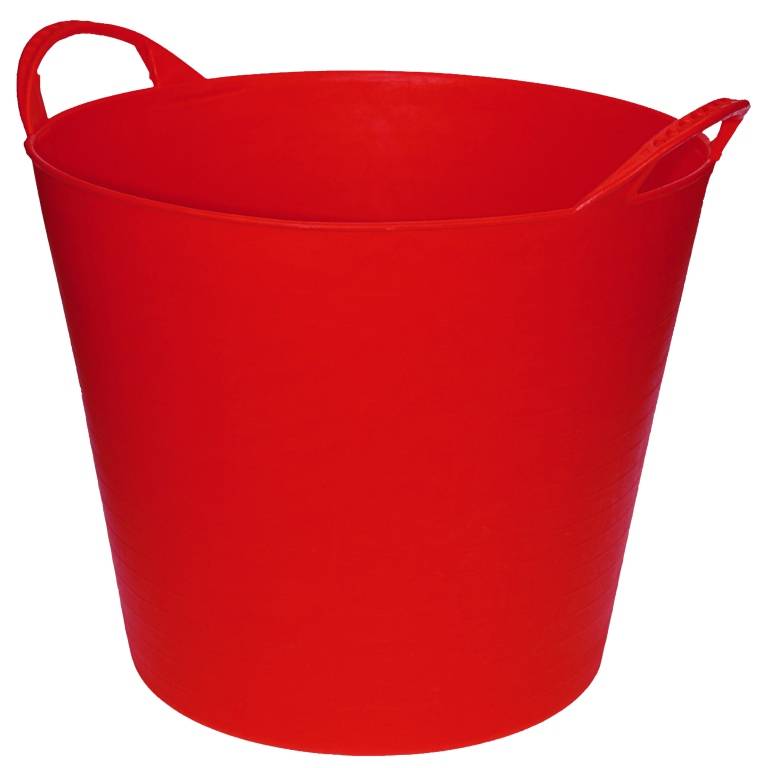 Talen Tools - Flexibel kuipje - Met hendels - Kunststof - 22 liter - Rood-0