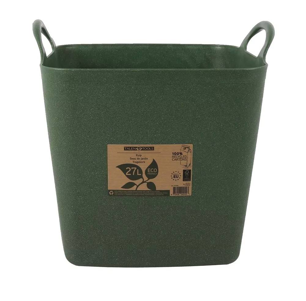 Talen Tools - Flexibele kuip - 27 liter - Groen - Met handvatten - 100% Gerecycled - ECO Friendly-0