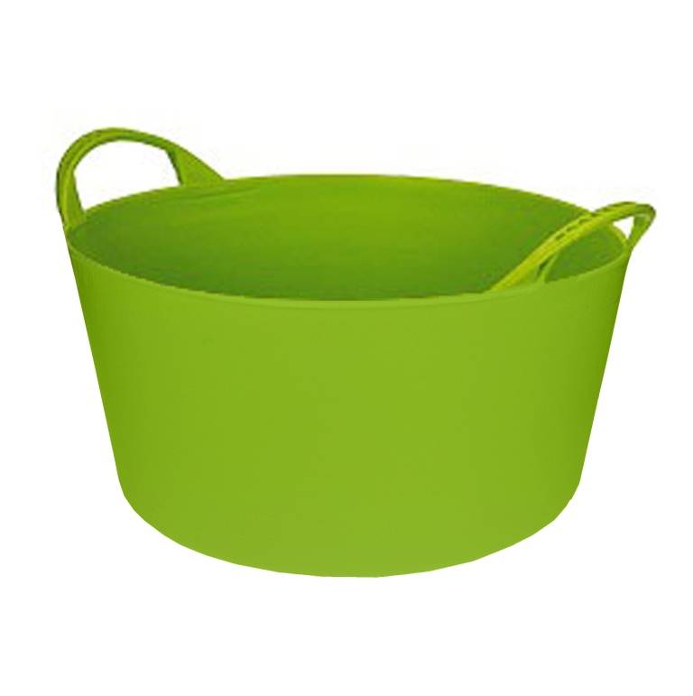 Talen Tools - Flexibel kuipje - Met hendels - Kunststof - 12 liter - Groen-0