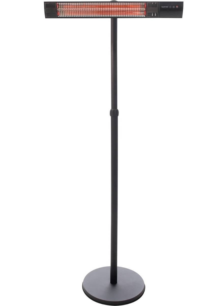Sunred - COMBIDEAL - Heater & Hoes - Dark lijn - Zwart - Staand model - Terrasverwarmer – Carbon-2