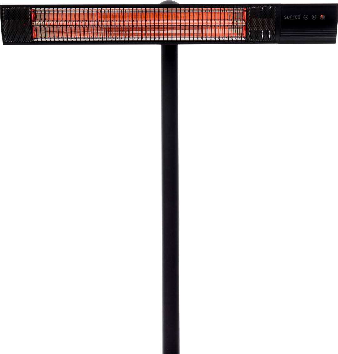 Sunred - COMBIDEAL - Heater & Hoes - Dark lijn - Zwart - Staand model - Terrasverwarmer – Carbon-3