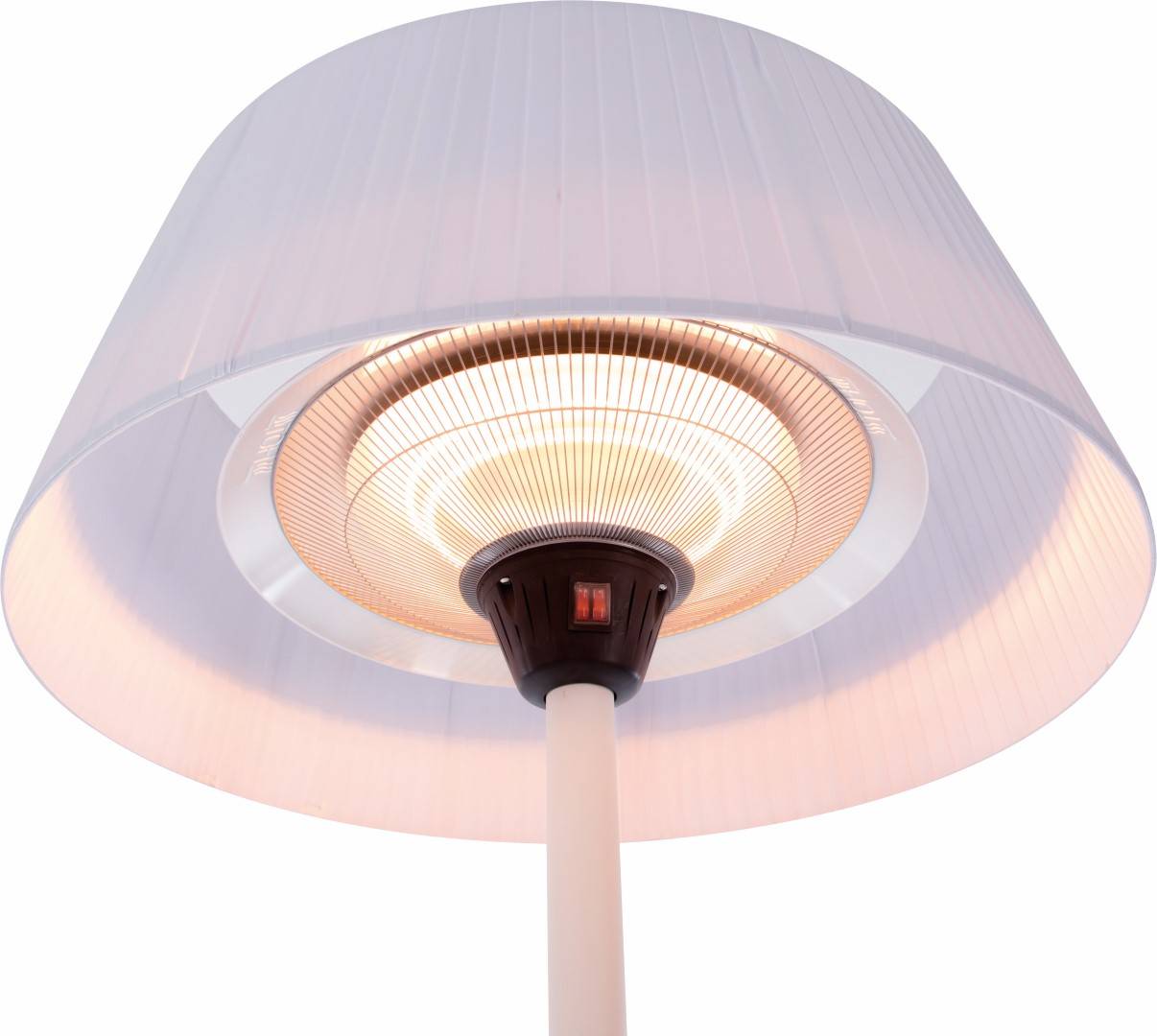 Sunred – COMBIDEAL - Heater & Hoes - Artix - Bright lijn - Wit - Staand model - Terrasverwarmer --3