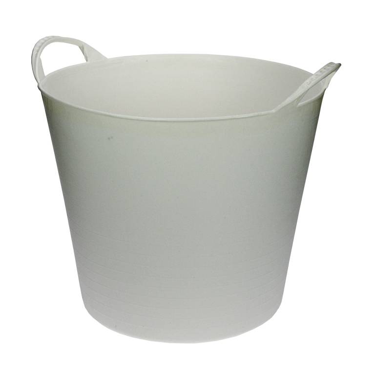 Talen Tools - Flexibel kuipje - Met hendels - Kunststof - 22 liter - Wit-0