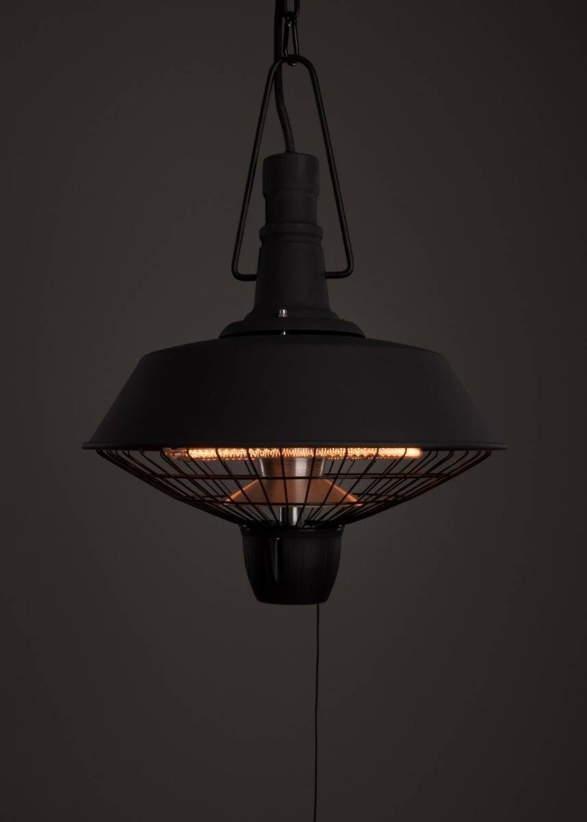 Sunred – COMBIDEAL - Heater & Hoes - Indus - Bright lijn - Zwart - Hangend model - Terrasverwarmer –-2