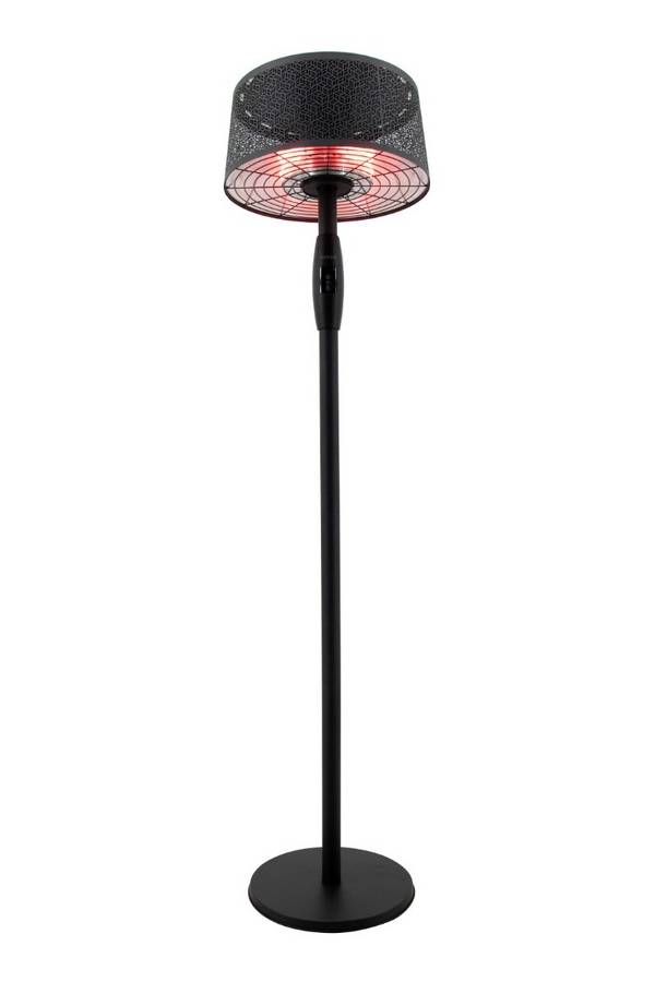 Sunred - Moderna Artix - Ultra lijn - Zwart - Staand model - Terrasverwarmer - Infraroodstraling -