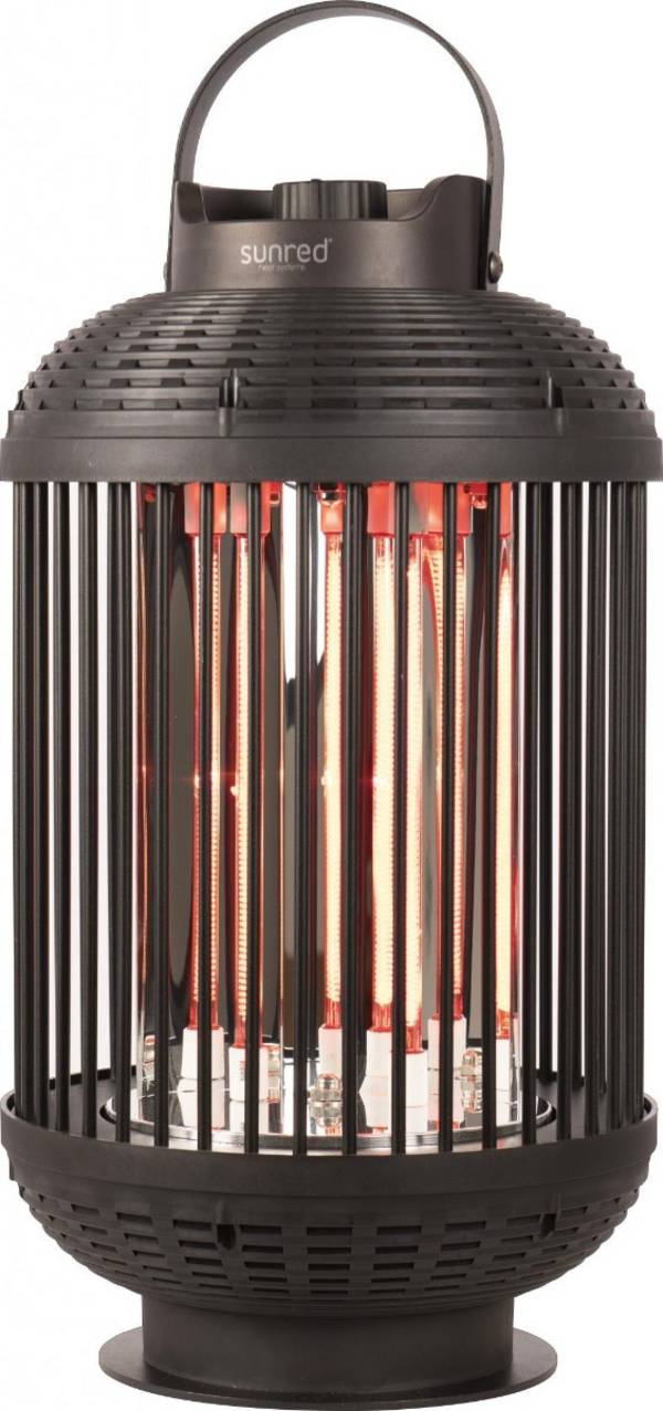 Sunred - Dark lijn - Zwart – Tafelmodel - Terrasverwarmer – Carbon rosé goud technologie - 1200W –