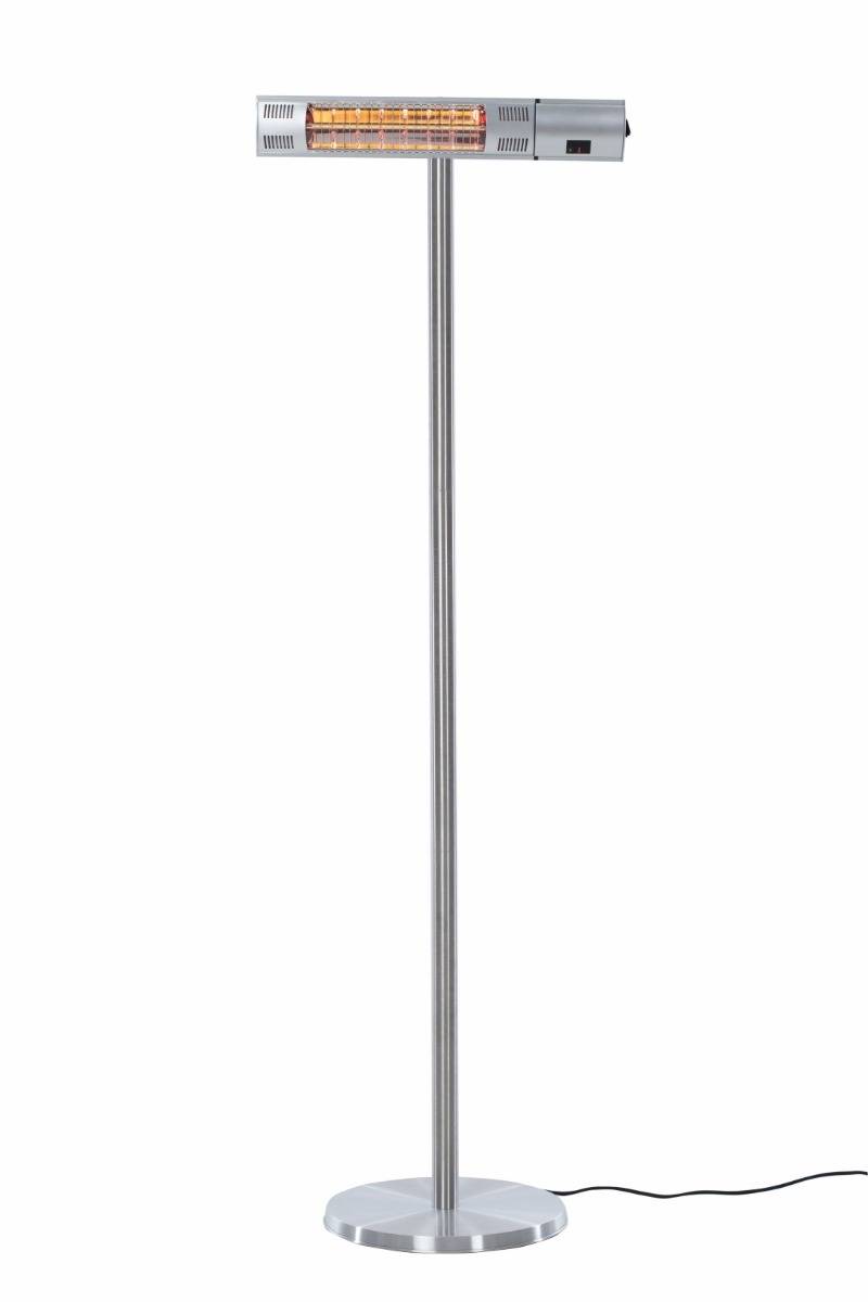 Sunred - COMBIDEAL - Heater & Hoes - Ultra lijn - Zilver - Staand model - Terrasverwarmer – Halogeen-1