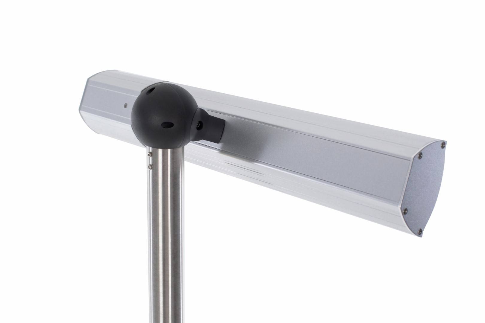 Sunred - COMBIDEAL - Heater & Hoes - Ultra lijn - Zilver - Staand model - Terrasverwarmer – Halogeen-3