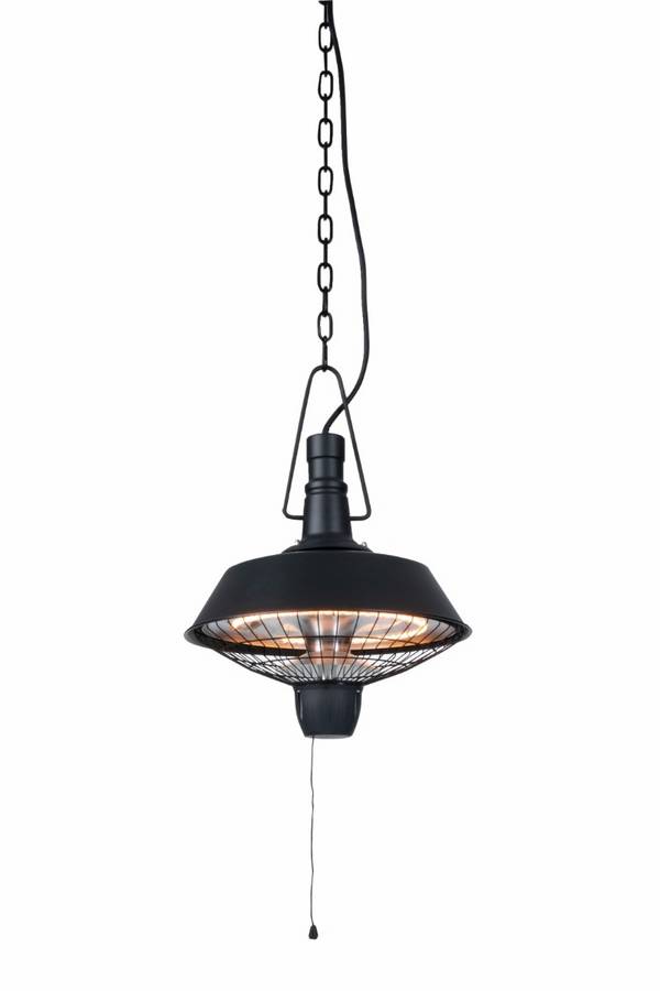Sunred – Indus - Bright lijn - Zwart - Hangend model - Terrasverwarmer – Halogeen technologie -