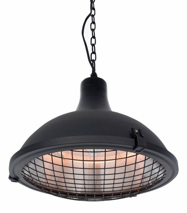 Sunred – Indus II - Bright lijn - Zwart - Hangend model - Terrasverwarmer – Halogeen technologie -
