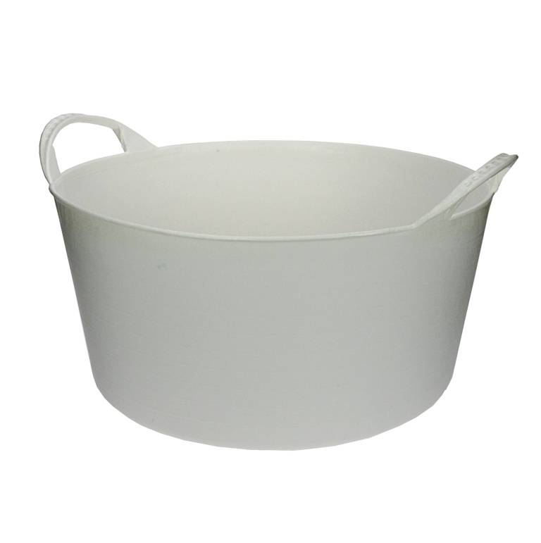 Talen Tools - Flexibel kuipje - Met hendels - Kunststof - 12 liter - Wit-0