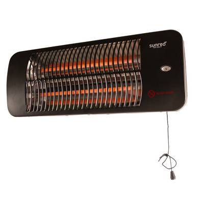 Sunred – Lugo - Quartz lijn - Donker grijs – Wand model - Terrasverwarmer – Quartz technologie --0