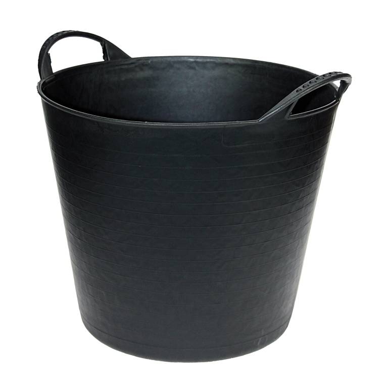 Talen Tools - Flexibel kuipje - Met hendels - Kunststof - 22 liter - Zwart-0
