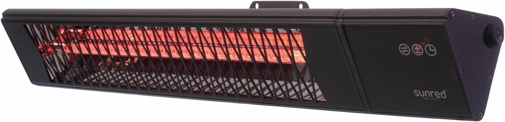 Sunred – COMBIDEAL – Heater & Hoes – Triangle - Dark lijn - Zwart - Wand model - Terrasverwarmer –-1
