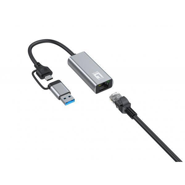 LevelOne USB-0423 2,5G USB-C/A netwerkadapter-2