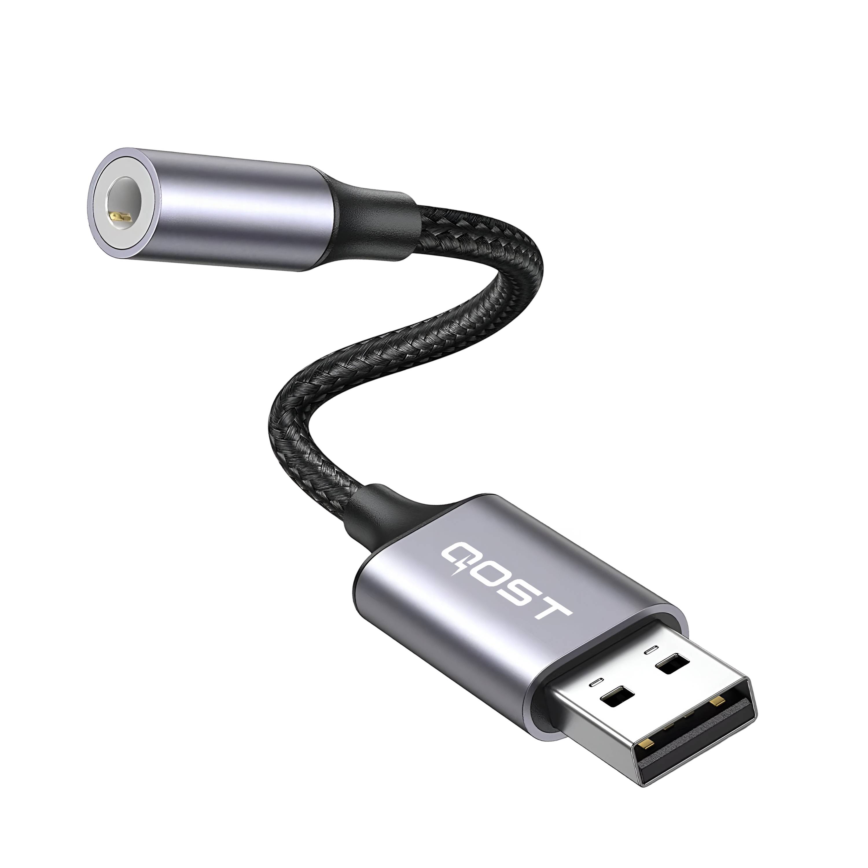 Qost - USB-A naar Aux Adapter-0