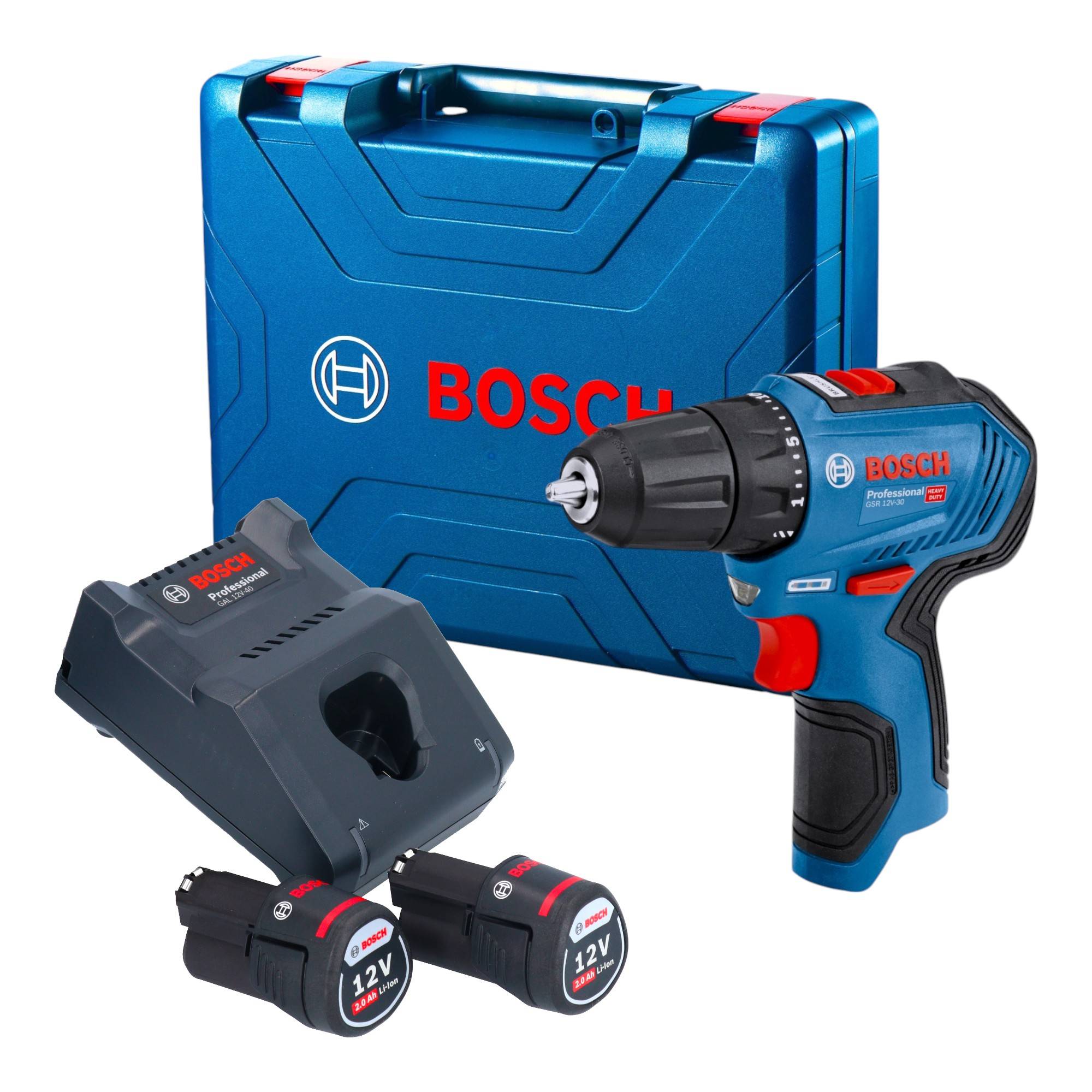Bosch GSR 12V-30 Accuboormachine 2 x 2,0 Ah 30/17 Nm 2 x 2.0Ah 30/17Nm-0