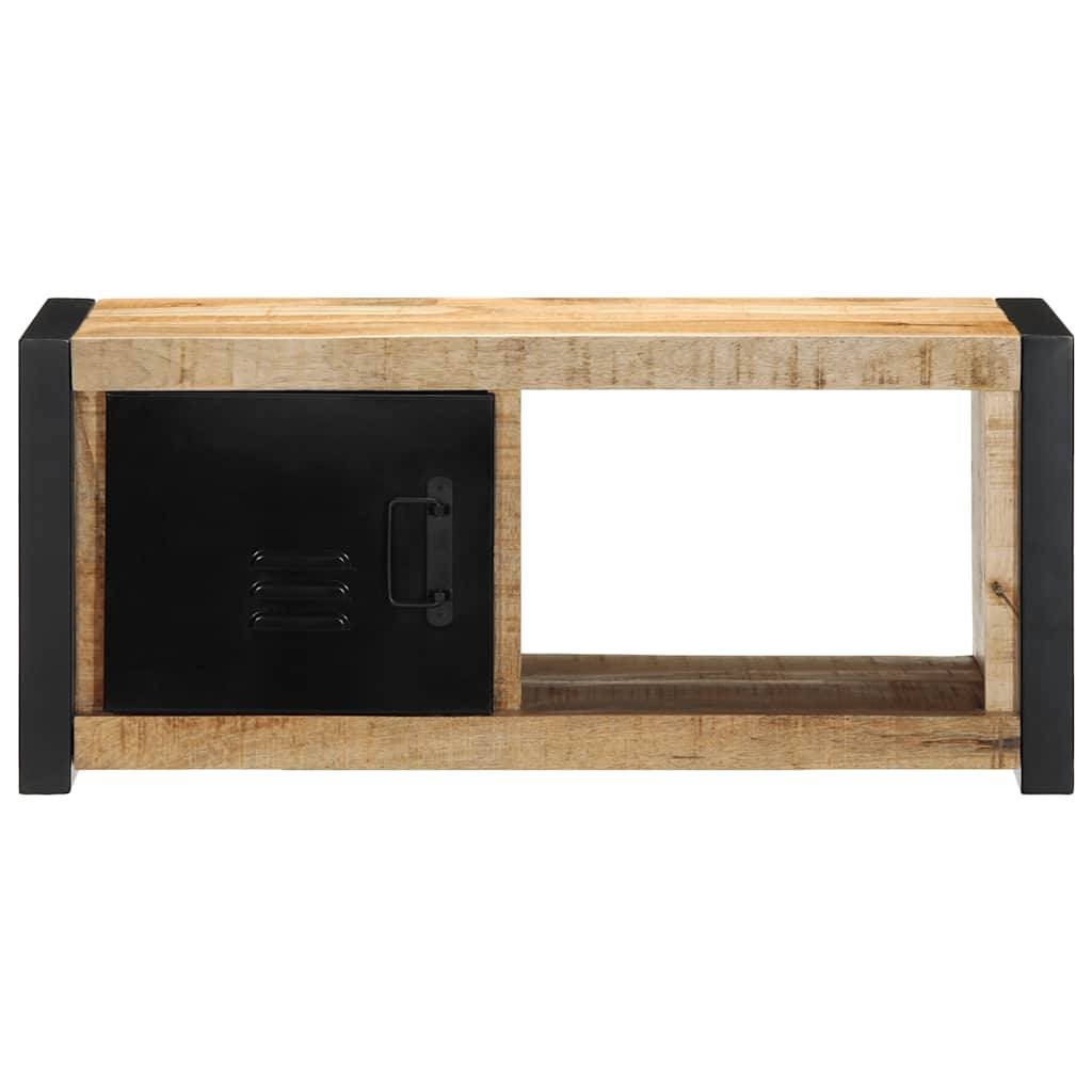 vidaXL Tv-meubel 80x30x35 cm massief ruw mangohout-2