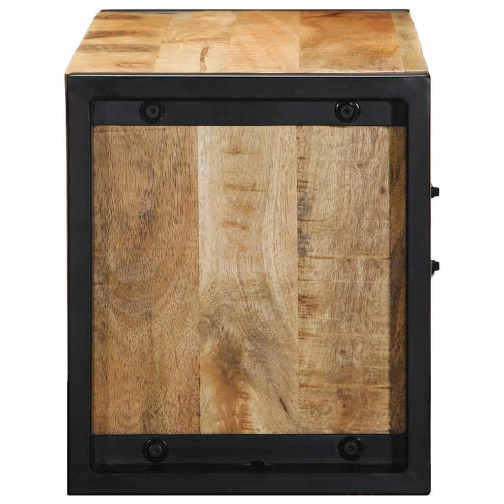 vidaXL Tv-meubel 80x30x35 cm massief ruw mangohout-3