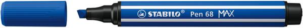 Viltstift stabilo pen 68/32 max donkerblauw | Omdoos a 5 stuk