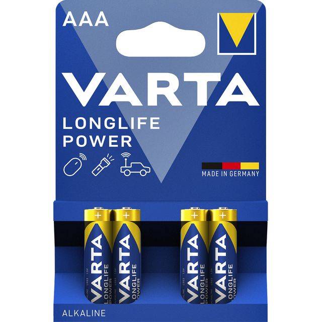 Varta de nieuwe High Energy Longlife Micro / AAA 4903 4-delige blisterkaart, afmetingen 44,5x10,5 mm-3