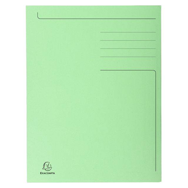Exacompta 3130632448134 Exacompta - Dossiermap forever a4 3 kleppen 280gr gr-0