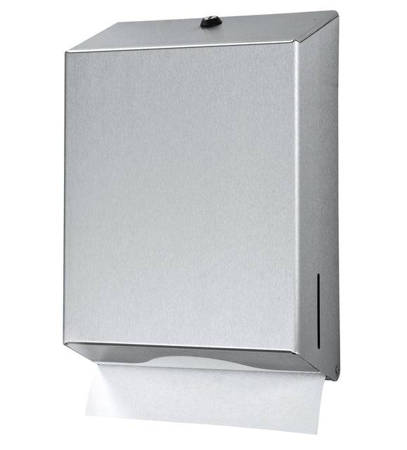 Handdoekdispenser Euro Products universeel groot zilver 438190-0