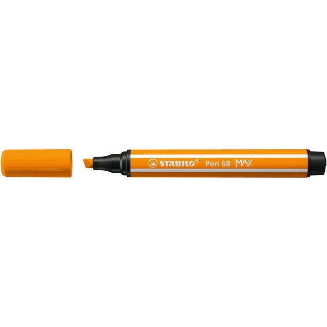 Viltstift stabilo pen 68/54 max oranje | Omdoos a 5 stuk-0
