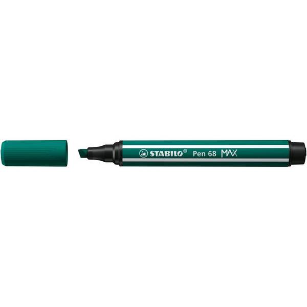 Viltstift stabilo pen 68/53 max turquoisegroen | Omdoos a 5 stuk