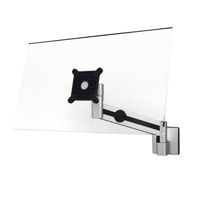 Durable 509023 Wandbeugel voor monitor Aantal monteerbare displays: 1 Display(s) 53,3 cm (21") - 96,5 cm (38") Zilver Dr-12