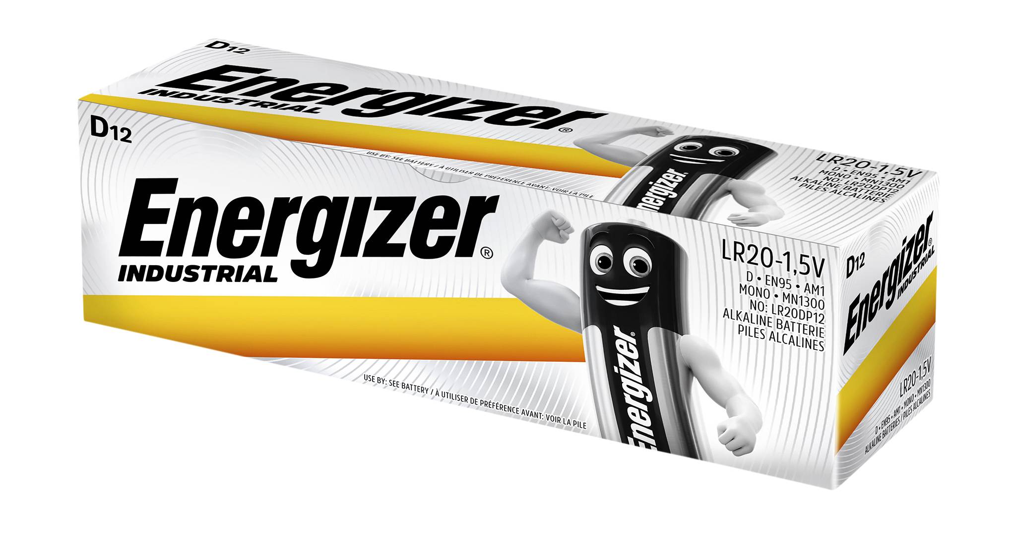 ENR Energizer Industrial Wegwerpbatterij D LR20 Alkaline 1,5 V 12 stuk(s)-2