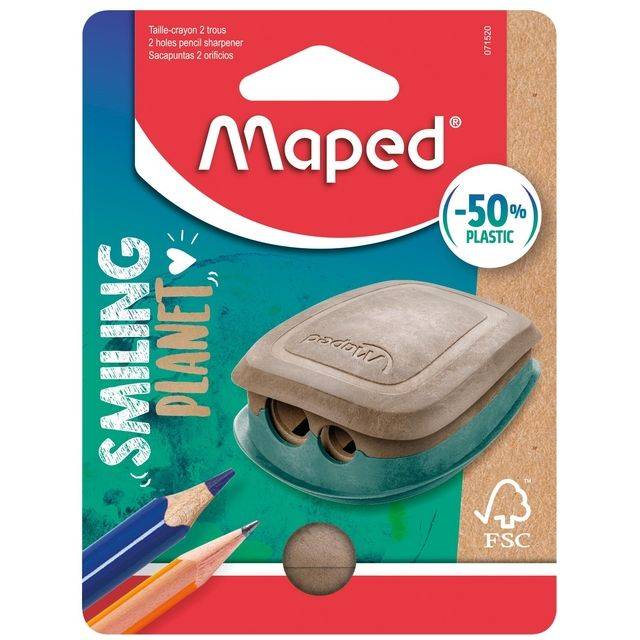 Maped 3154140715205 Maped - Puntenslijper smiling planet 2-gaats-0
