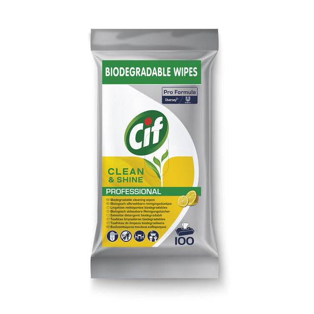 Reinigingsdoekjes cif pro formula multi 100 stuks | Omdoos a 4 pak x 100 vel-0