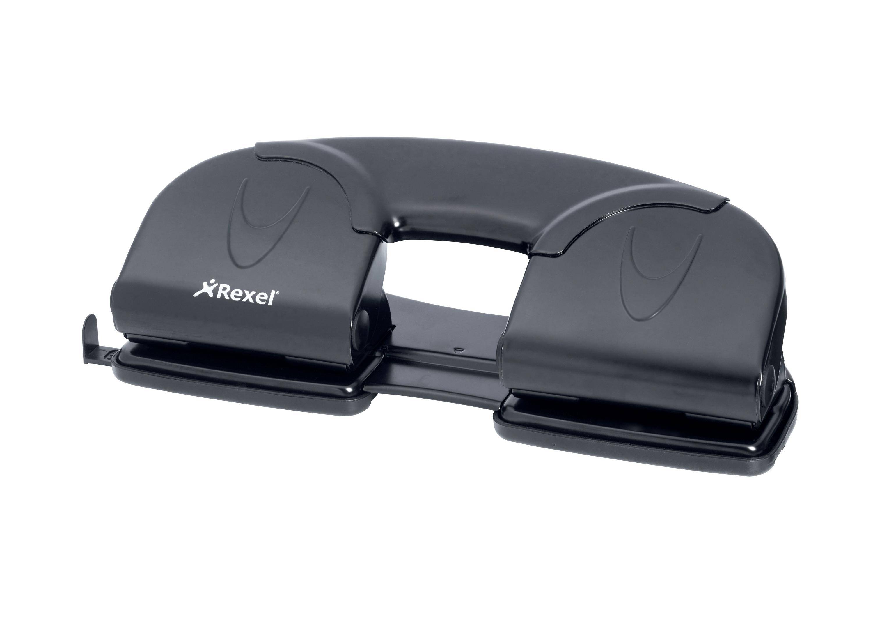 Rexel 5028253021134 Rexel - Perforator v412 4-gaats 12 vel zwart | 6 stuks-0