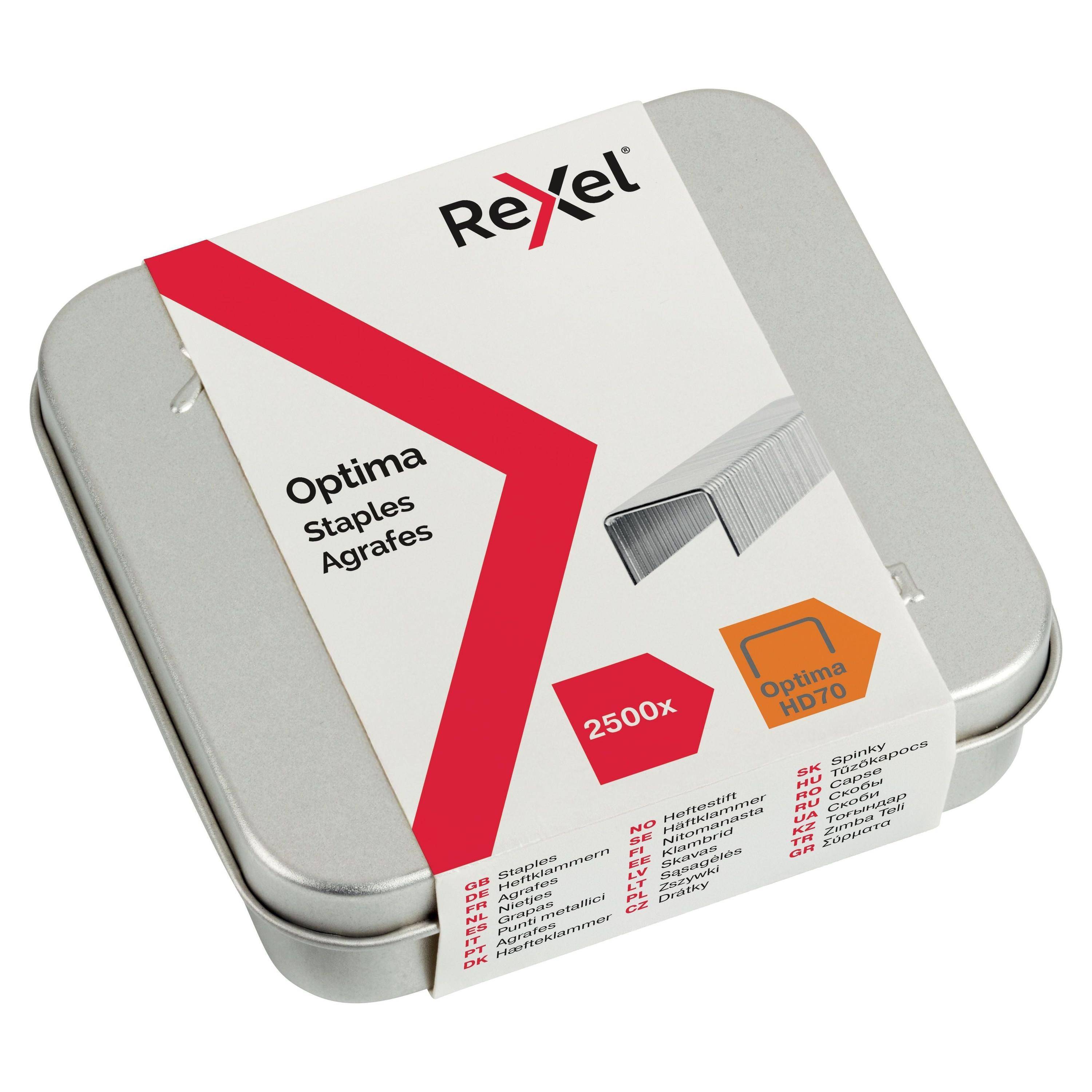 Rexel 5028252101820 Rexel - Nieten optima 70hd gegalv | 20 stuks-0