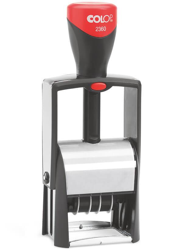 Woord-datumstempel Colop Heavy Duty 2360 Classic Line personaliseerbaar rood-0