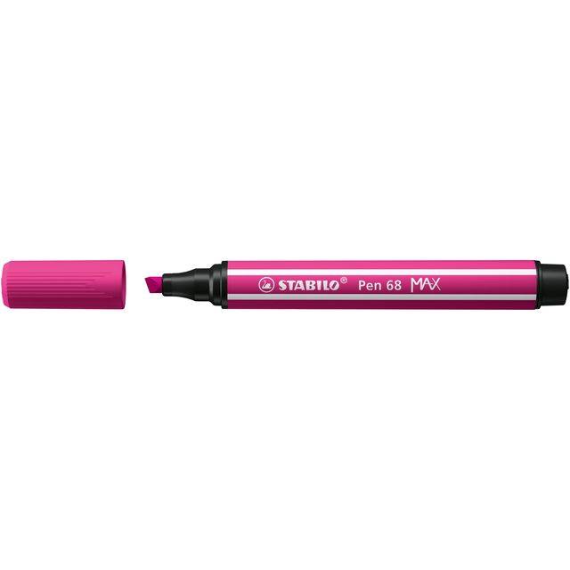 Viltstift stabilo pen 68/56 max rozerood | Omdoos a 5 stuk-0