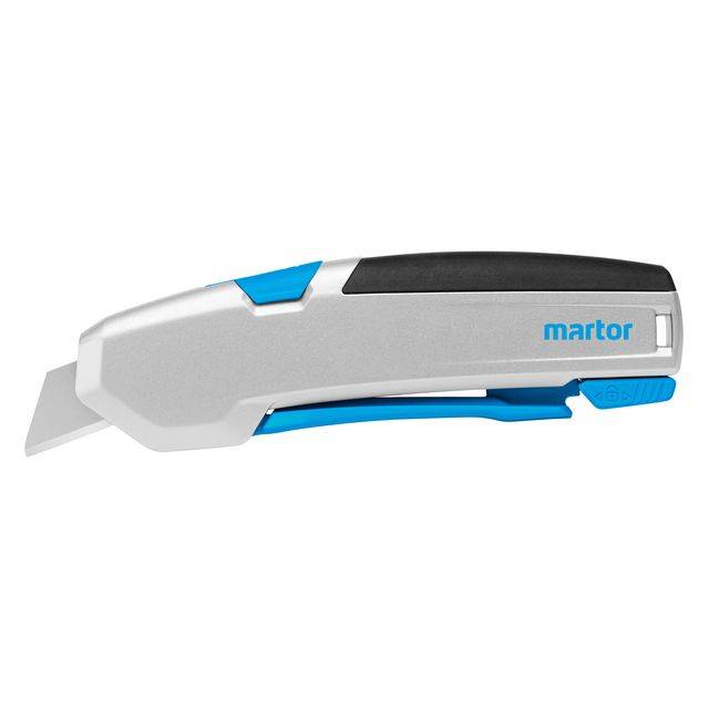 Veiligheidsmes Martor Secupro 625 trapezium 21mm zilver | 10 stuks-0