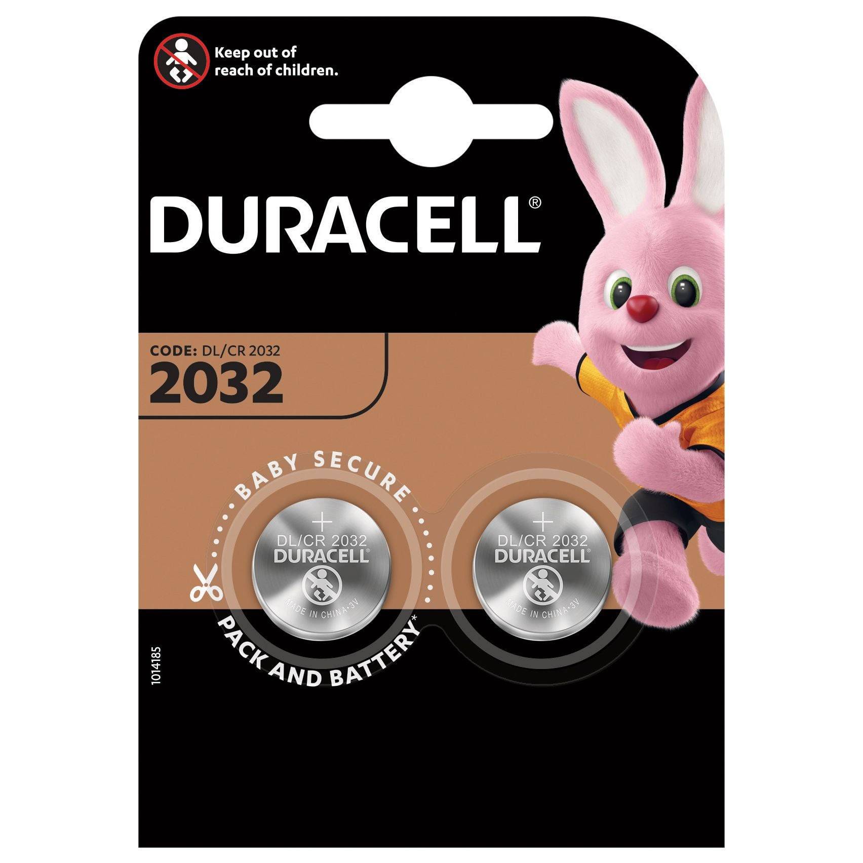 Duracell lithium CR2032 blister 2-8