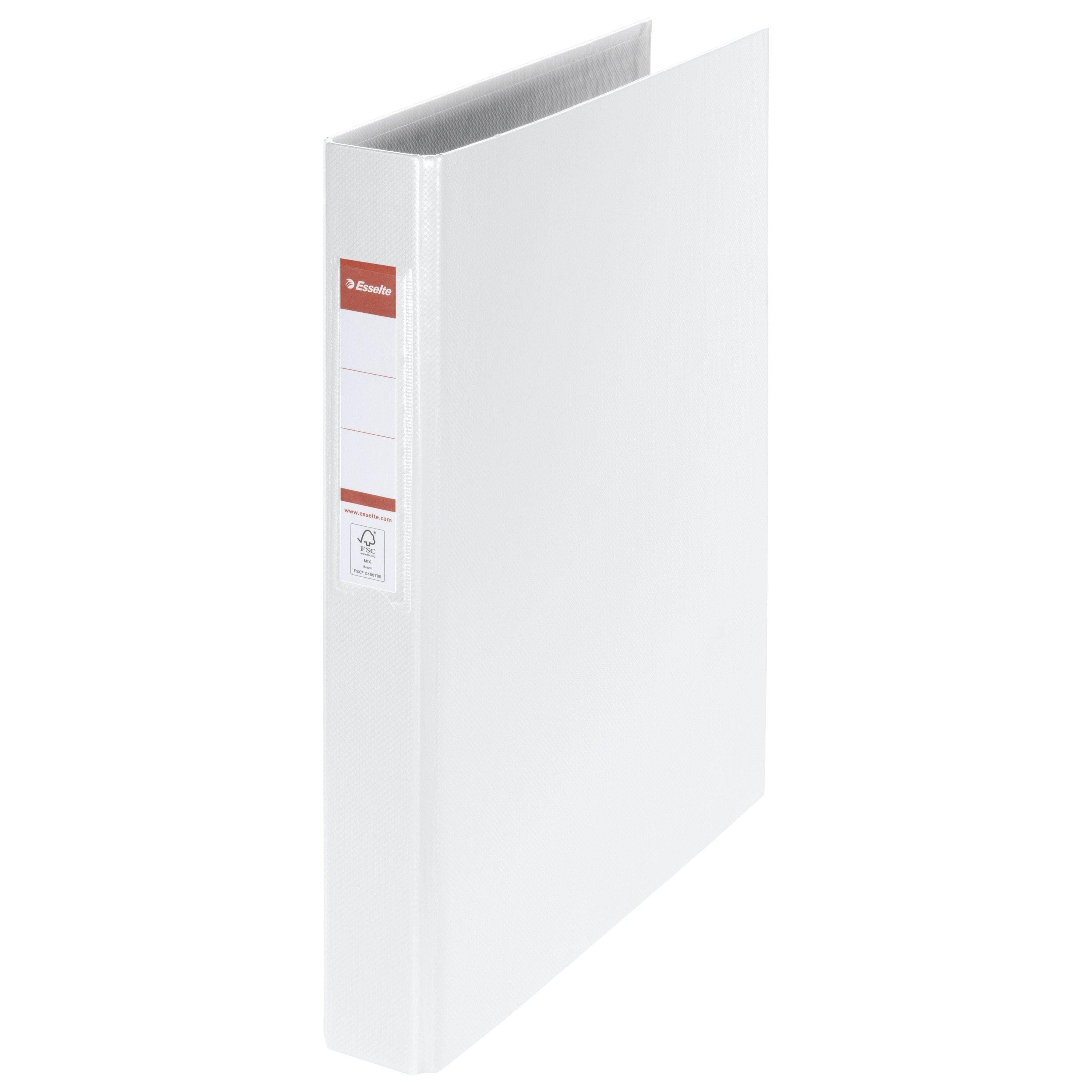 Esselte 5902812144574 Esselte - Standard Ring Binders , PP White 4x25 mm ringband A4 Wit-0