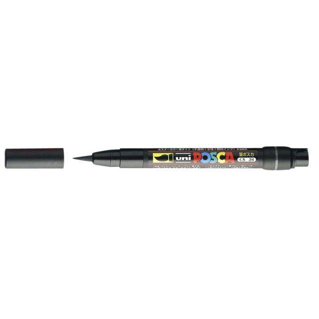 Posca 4902778559802 Posca - Paintmarker uni pcf350 brush 1-10mm zwart-0