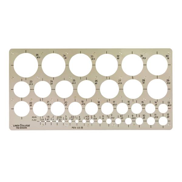 Linex 5701221107398  Linex -  Cirkelsjabloon  39cir grs