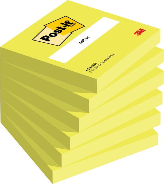 Post-it 3134375221573 Post-it - Memoblok 654 76x76mm neon groen-0