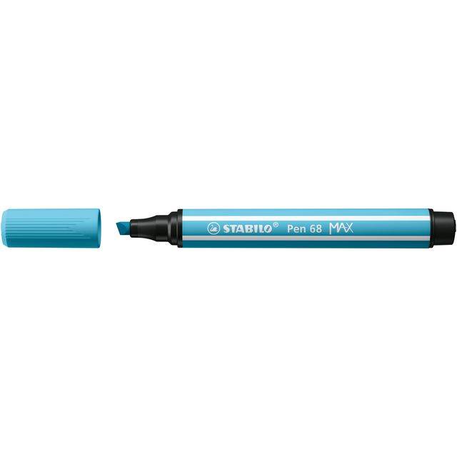 Viltstift STABILO Pen 68/57 Max azuurblauw | 5 stuks-0