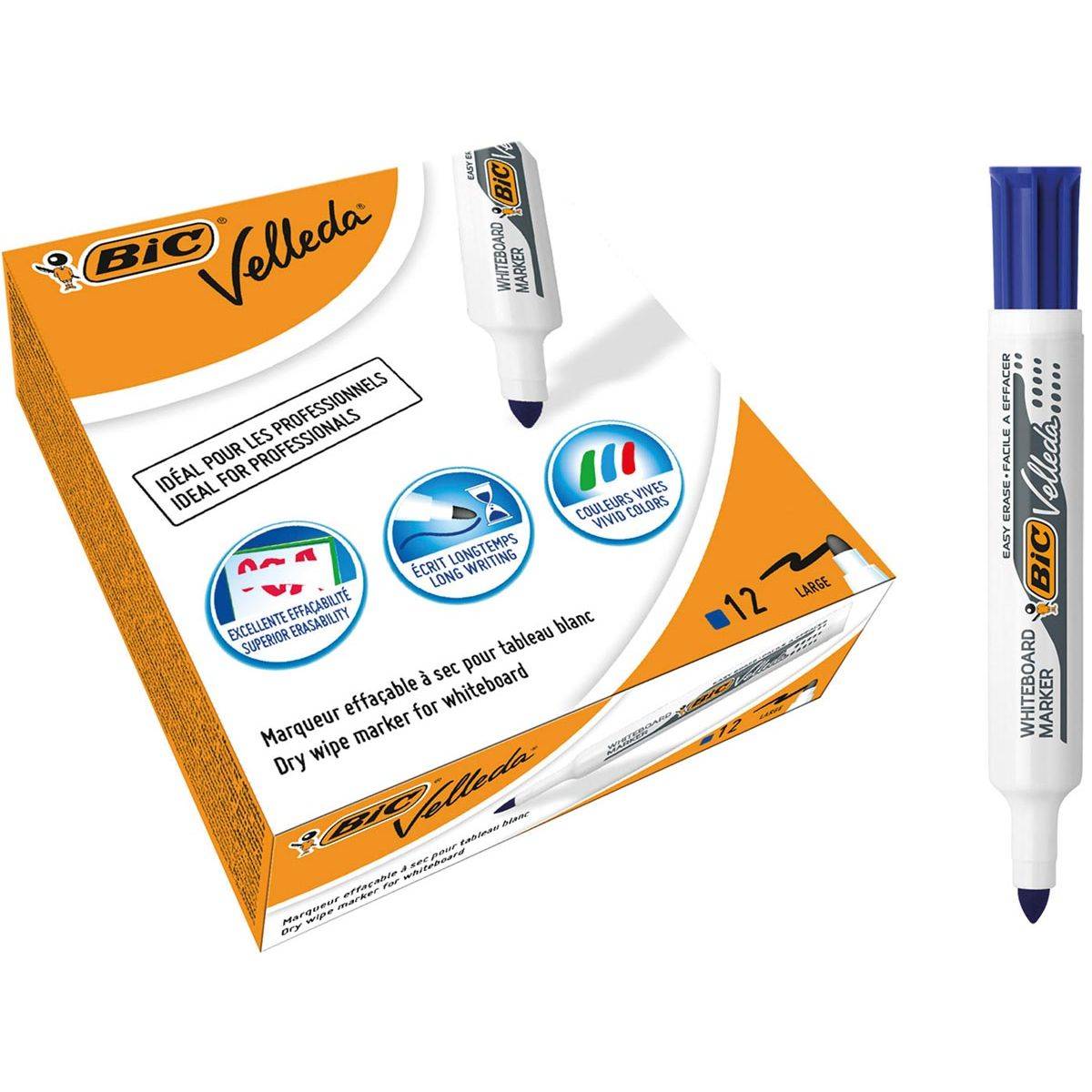 BIC 3086121711060 BIC - Whiteboardmarker 1711 rond l blauw | 12 stuks-0