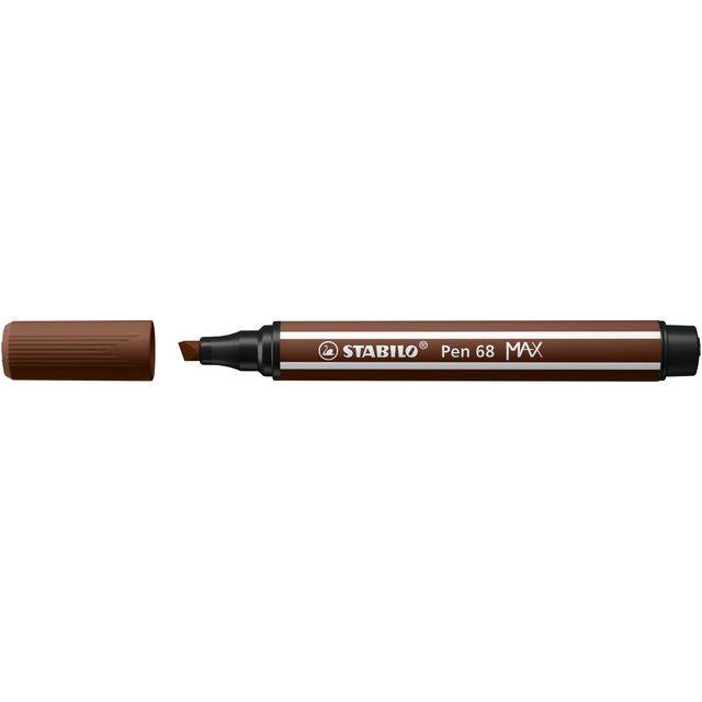 Viltstift STABILO Pen 68/45 Max bruin | 5 stuks-0