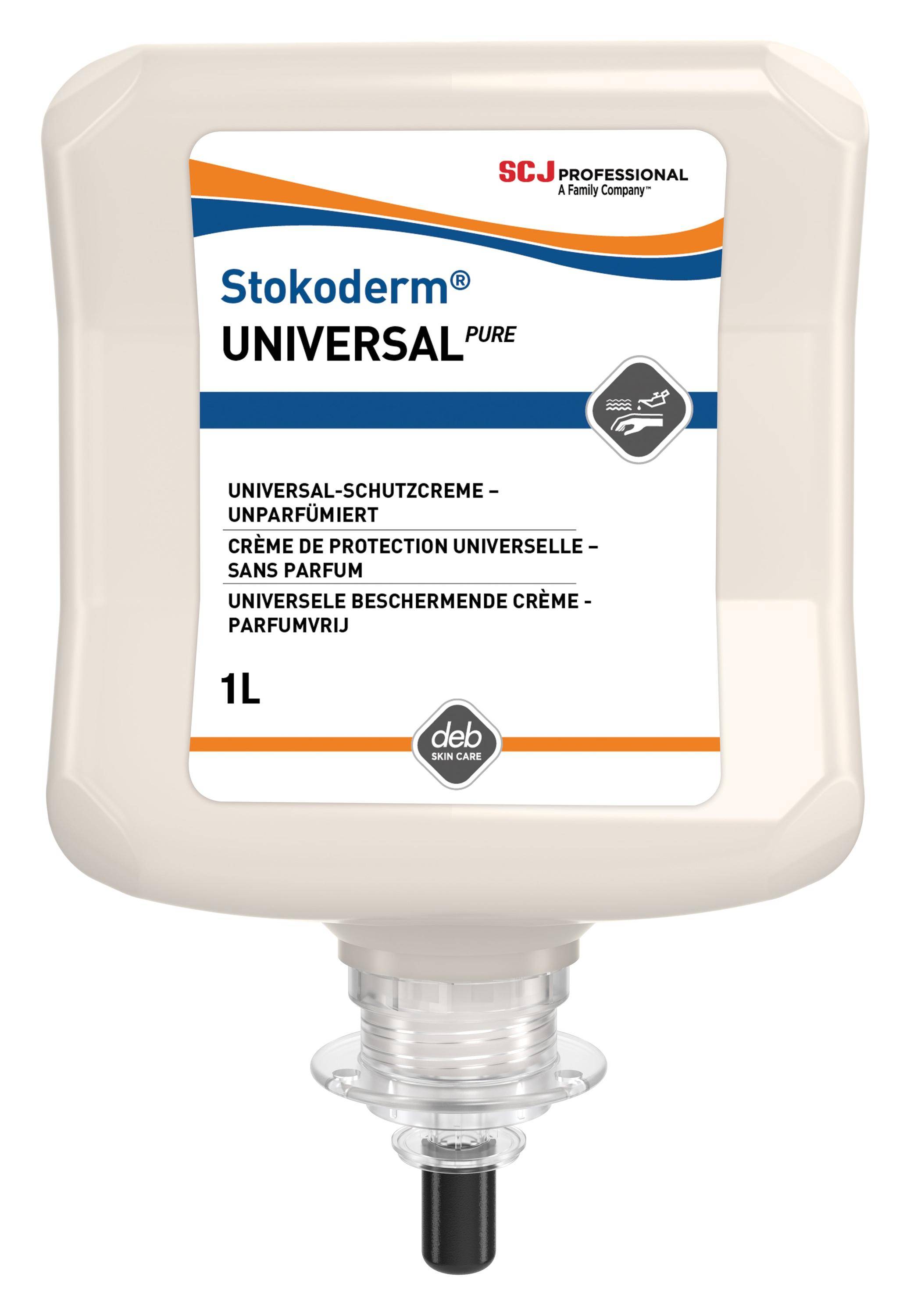 Handcrème SCJ Stokoderm Universal Pure parfumvrij 1liter-4