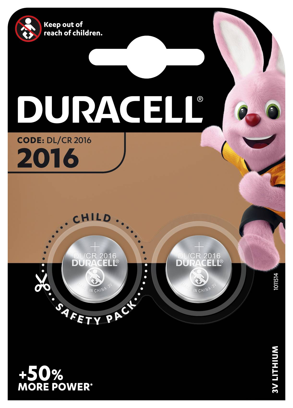 Duracell Knoopcel CR2016 3 V 2 stuk(s) 90 mAh Lithium Elektro 2016-5