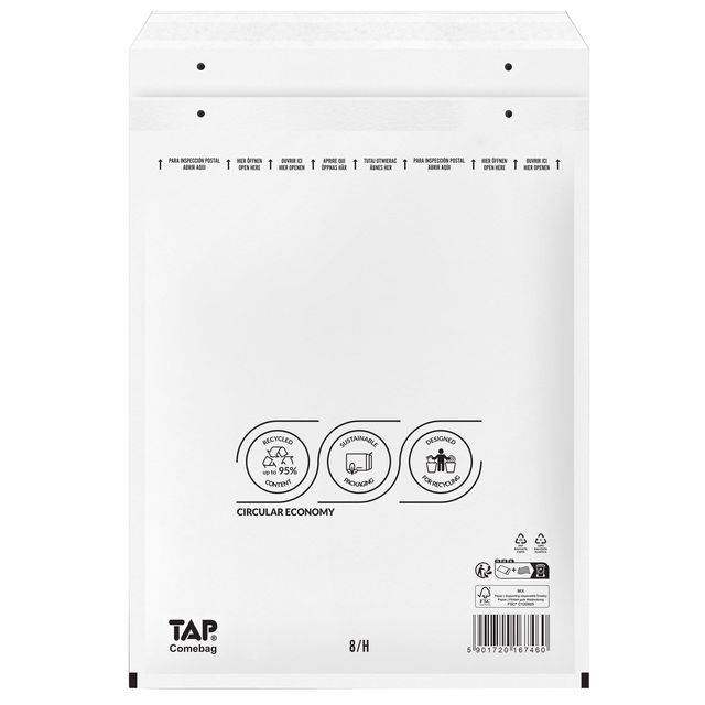 TAP 5901720161857 TAP - Envelop comebag luchtkussen 290x370mm 100st-0
