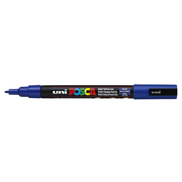 Posca 4902778915783 Posca - Paintmarker Uni PCfijn donkerblauw | 6 stuks-0